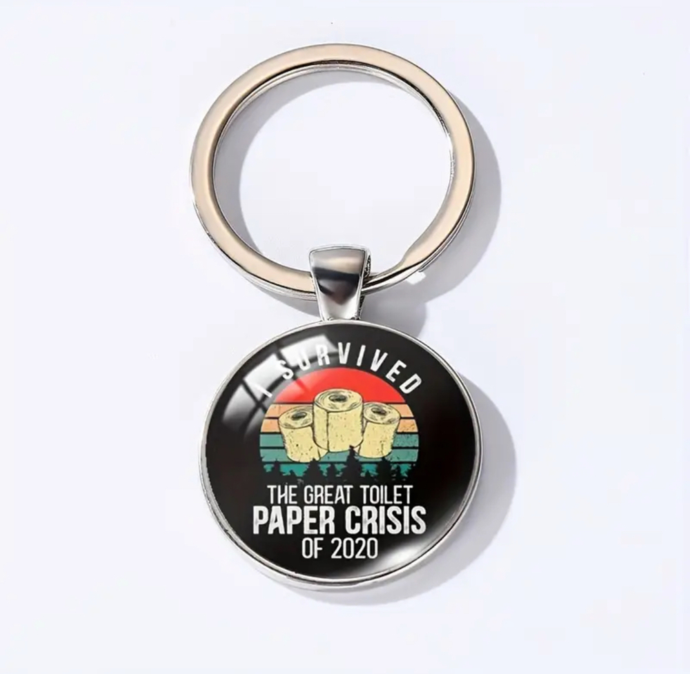 3/$25 I Survived The Great Toilet Paper Crisis Of 2020 Keychain NEW